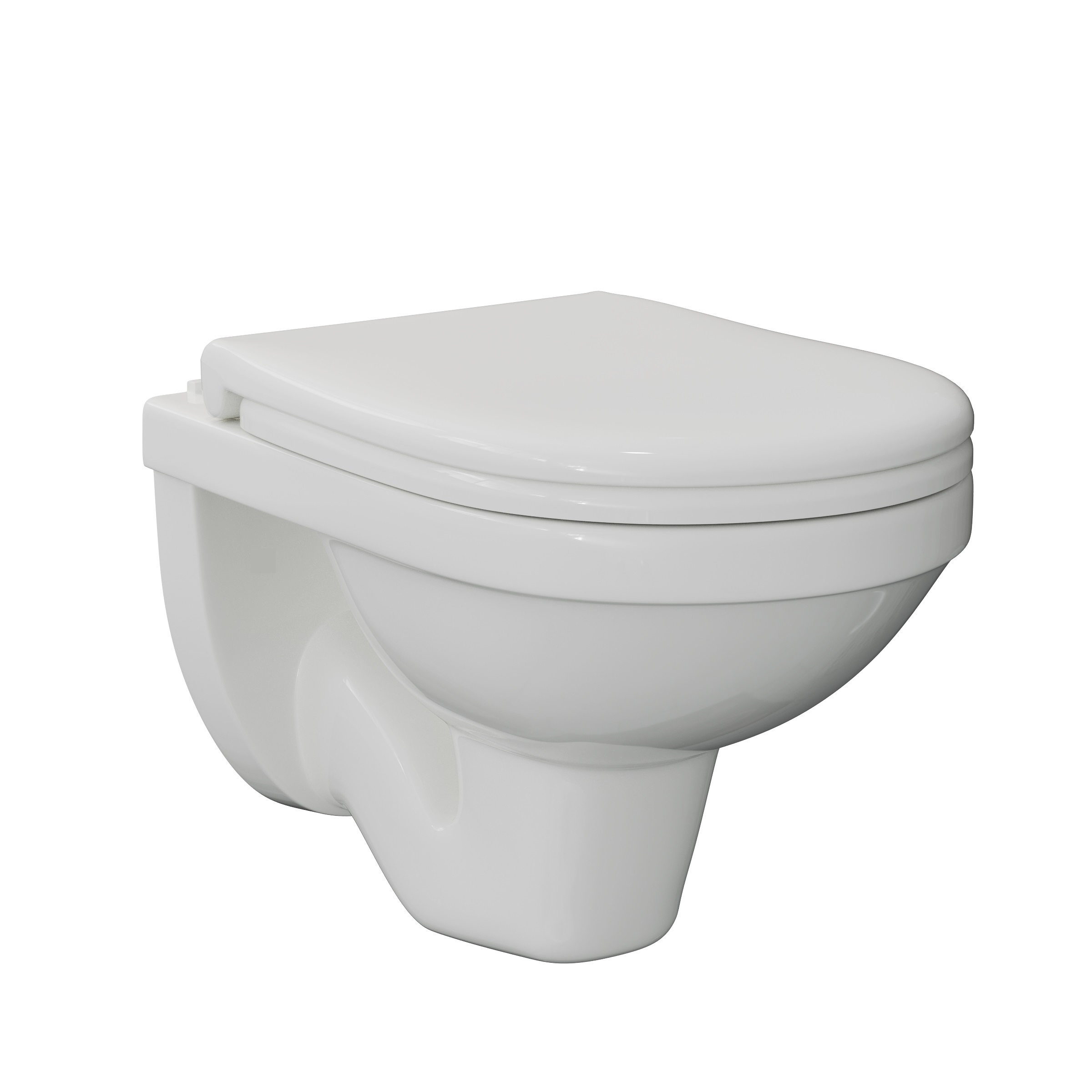 Унитаз BERGES подвесной GAMMA  52 см, сиденье дюропласт Gamma SO микролифт, быстросъем