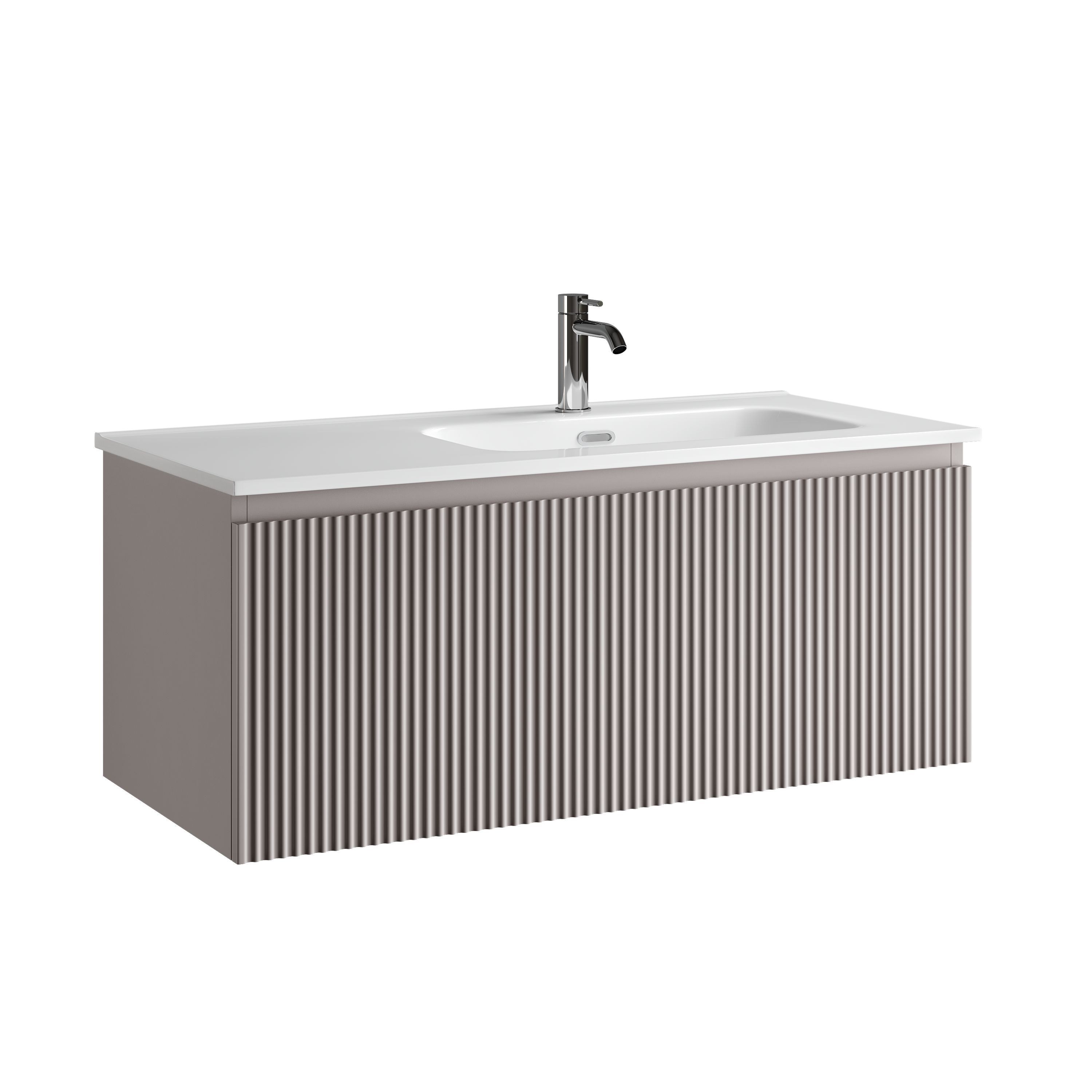 Тумба подвесная SANCOS Snob R 1.0 995х445х406, c одним ящиком оснащенным доводчиками, Doha Soft , арт.SNR1.0100RSM