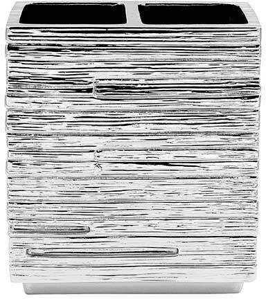 Стакан для зубных щеток Ridder Brick Silver серебряный 22150227