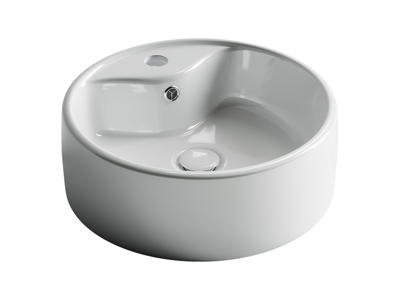 Умывальник чаша накладная круглая Element 400x400x150мм