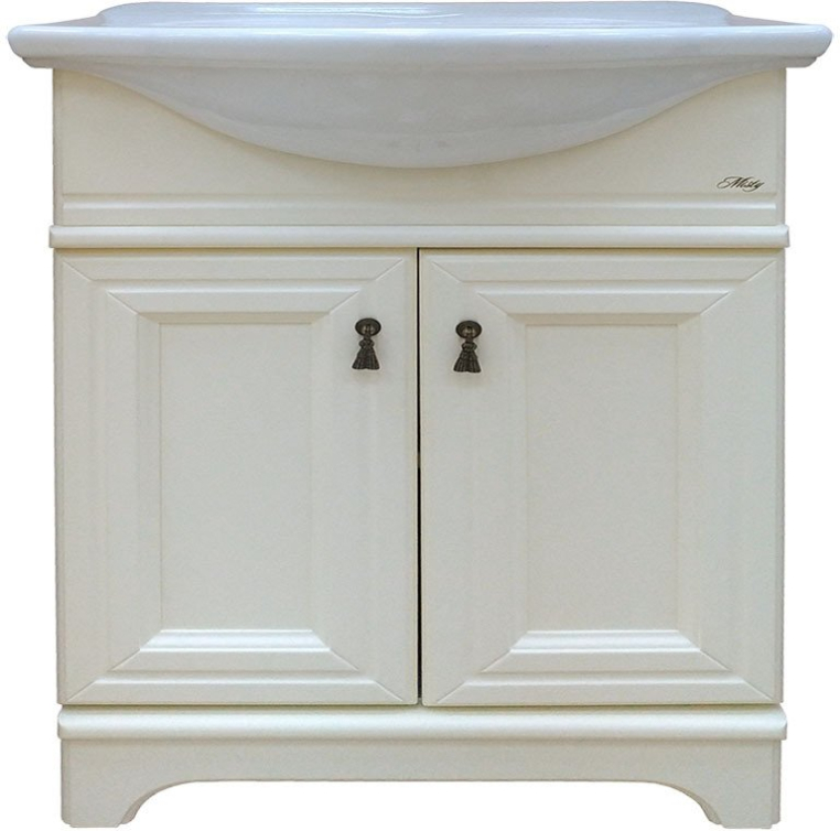 Тумба напольная под раковину Misty Лувр 75 П-Лвр01075-1014 слоновая кость