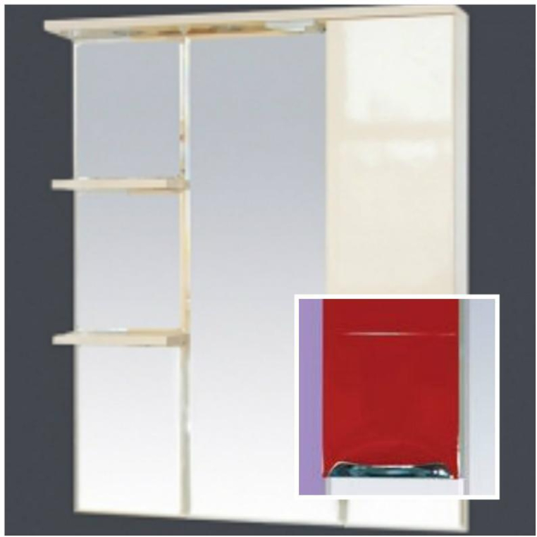 Зеркальный шкаф Misty Петра 90 П-Пет04090-041СвП