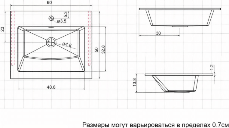 Раковина Aquanet Электра 60 НФ-00008384