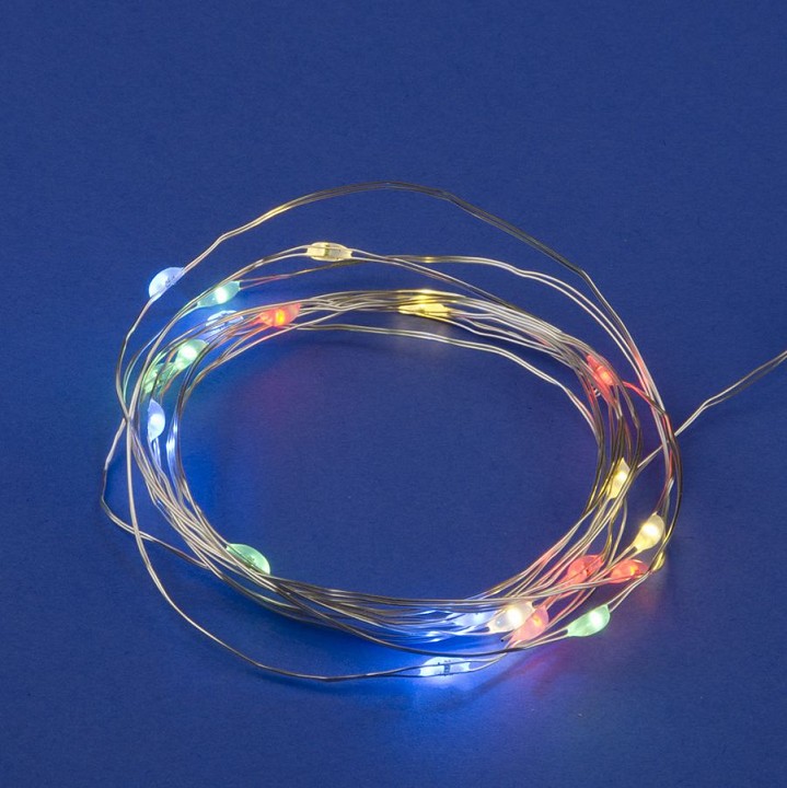 Гирлянда Нить Uniel ULD-S0200 ULD-S0200-020/SСB/2AA MULTI IP20 DEW