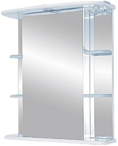 Зеркало-шкаф с подсветкой L Misty Магнолия 55 Э-Маг04055-01СвЛ