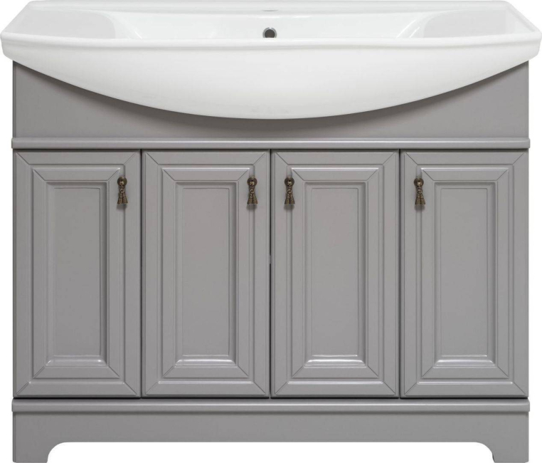 Тумба под раковину Misty Лувр 105 серая