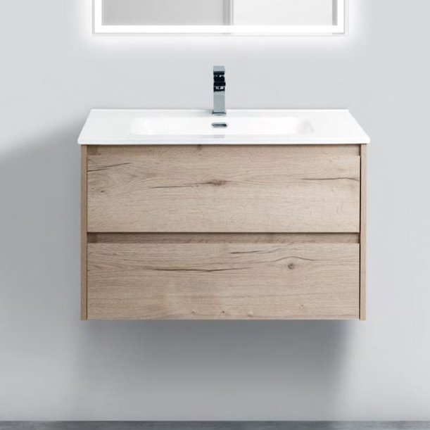 Тумба с раковиной BelBagno Kraft 90 rovere galifax bianco (KRAFT-900-2C-SO-RGB+BB900ETL)