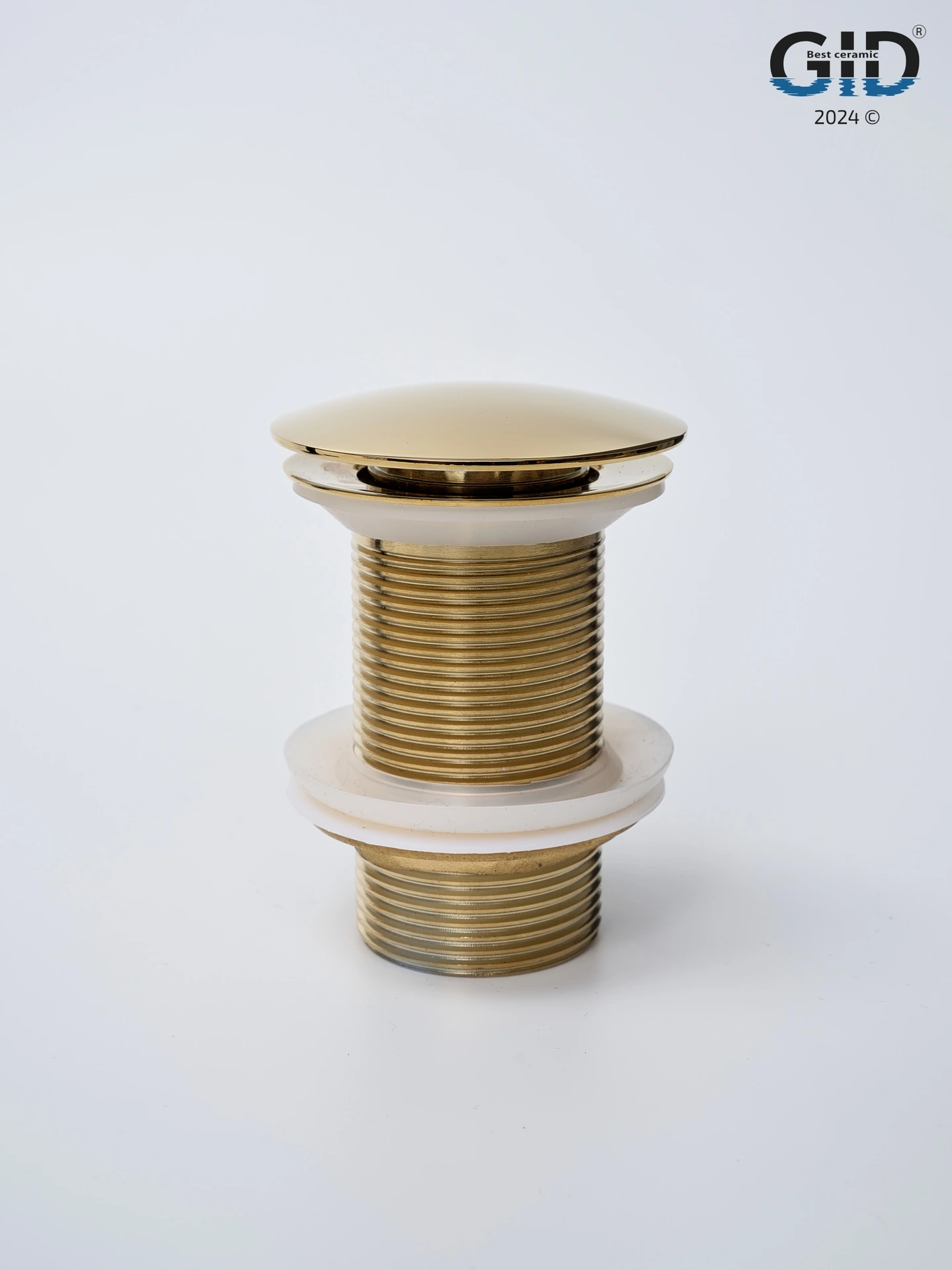 Донный клапан Gid без перелива G100 73301K золото 7x7x10