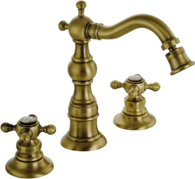 Смеситель для биде Migliore Arcadia 18376 на 3 отверстия бронза