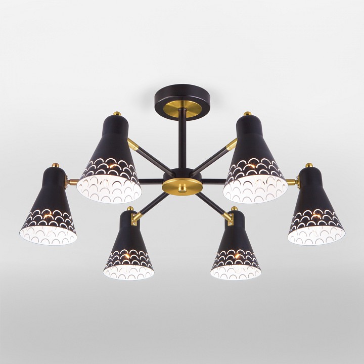 Люстра на штанге Eurosvet Trina 70100/6 черный