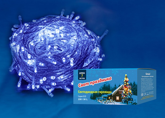 Гирлянда Нить Uniel ULD-S0700 ULD-S0700-060/DTA BLUE IP20