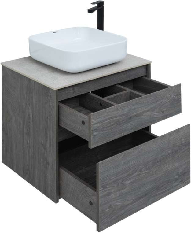 Тумба под раковину Aquanet Nova Lite 60 дуб рошелье (2 ящика) 00242577