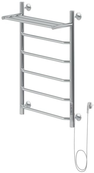 Полотенцесушитель электрический Aquanet Fiona 80х50 Тэн справа, с полкой 00281999