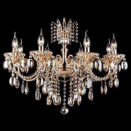 Подвесная люстра Eurosvet Reinis 10025/8 золото/тонированный хрусталь Strotskis