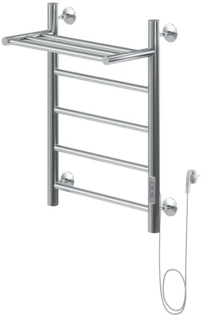 Полотенцесушитель электрический Aquanet Mauro 60х50 Тэн справа , с полкой 00282006
