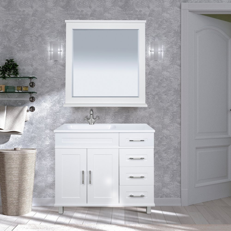 Комплект мебели Misty Купер 90 L (П-Куп01090-0124ЯЛ+ФР-00003411+П-Куп02090-012)