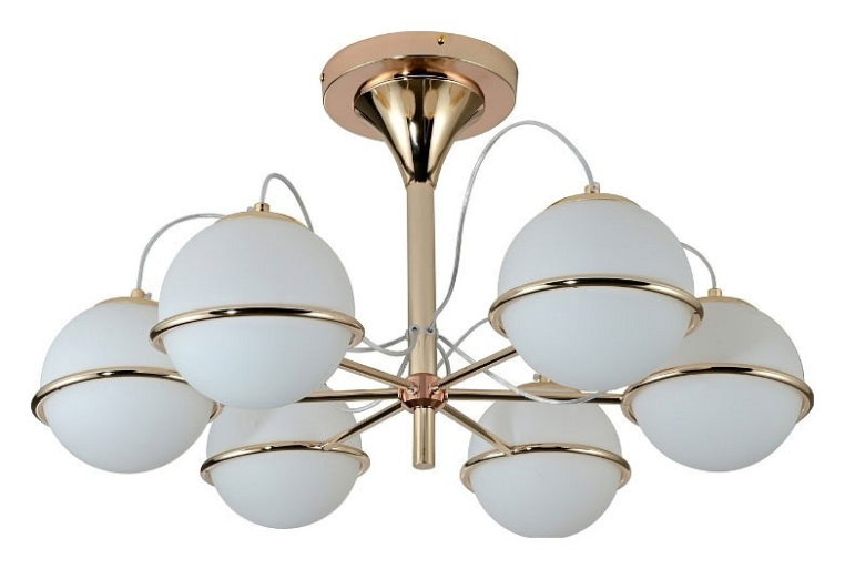 Люстра на штанге LUMINA DECO Tivoli LDC 8050-6 R.GD
