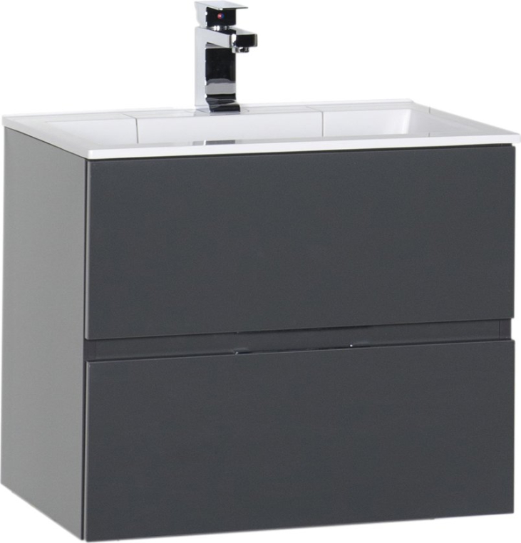Тумба под раковину Aquanet Алвита 70 серый антрацит (00183992)