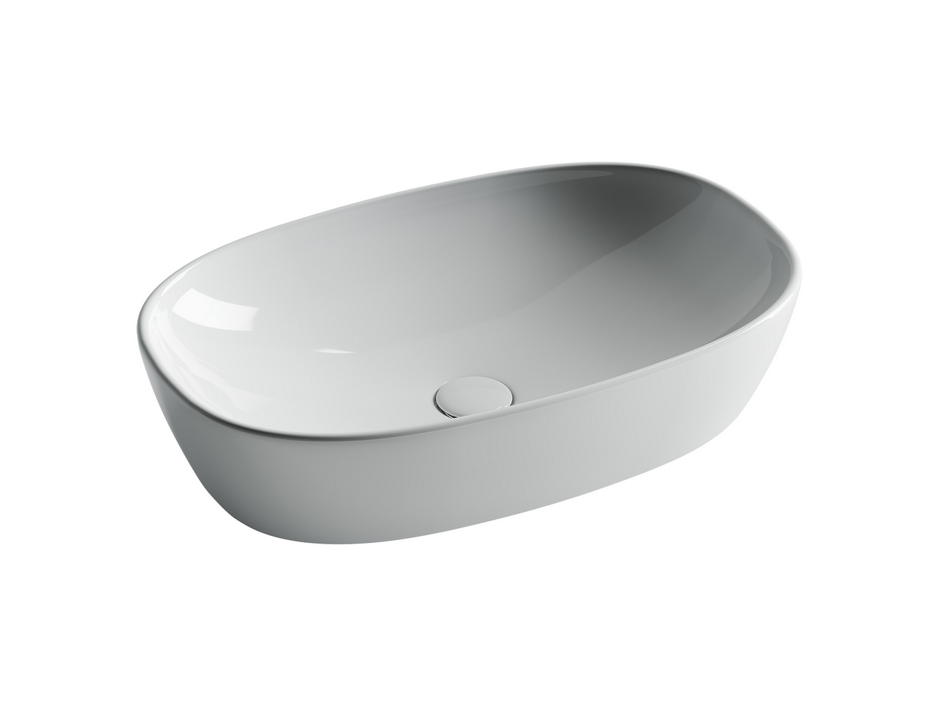 Умывальник чаша накладная овальная Element 600x380x140мм