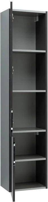 Шкаф-пенал для ванной Aquanet Алвита 35 L серый антрацит 00249618