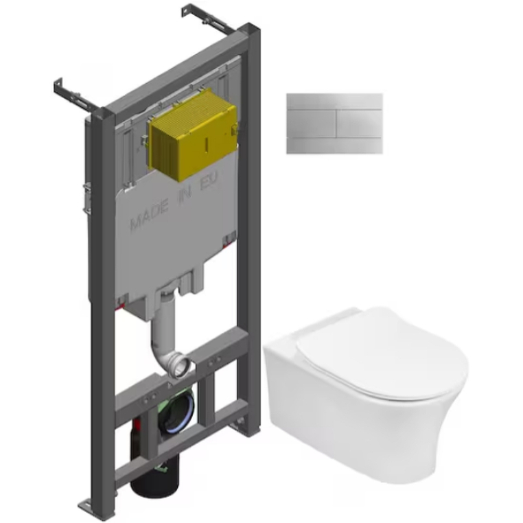 Унитаз c инсталляцией Jacob Delafon Aleo (EDAH132-0+E33127-0+E29025+E4316)