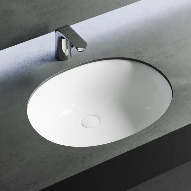 Раковина встраиваемая снизу под столешницу Ceramica Nova Element овальная CN6043