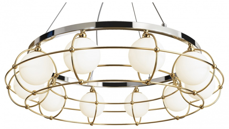 Подвесная люстра Maytoni Carcass MOD312PL-10GCH