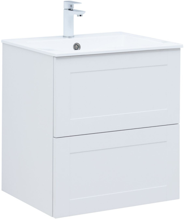 Тумба под раковину Aquanet Терра 60 белый матовый 00313232