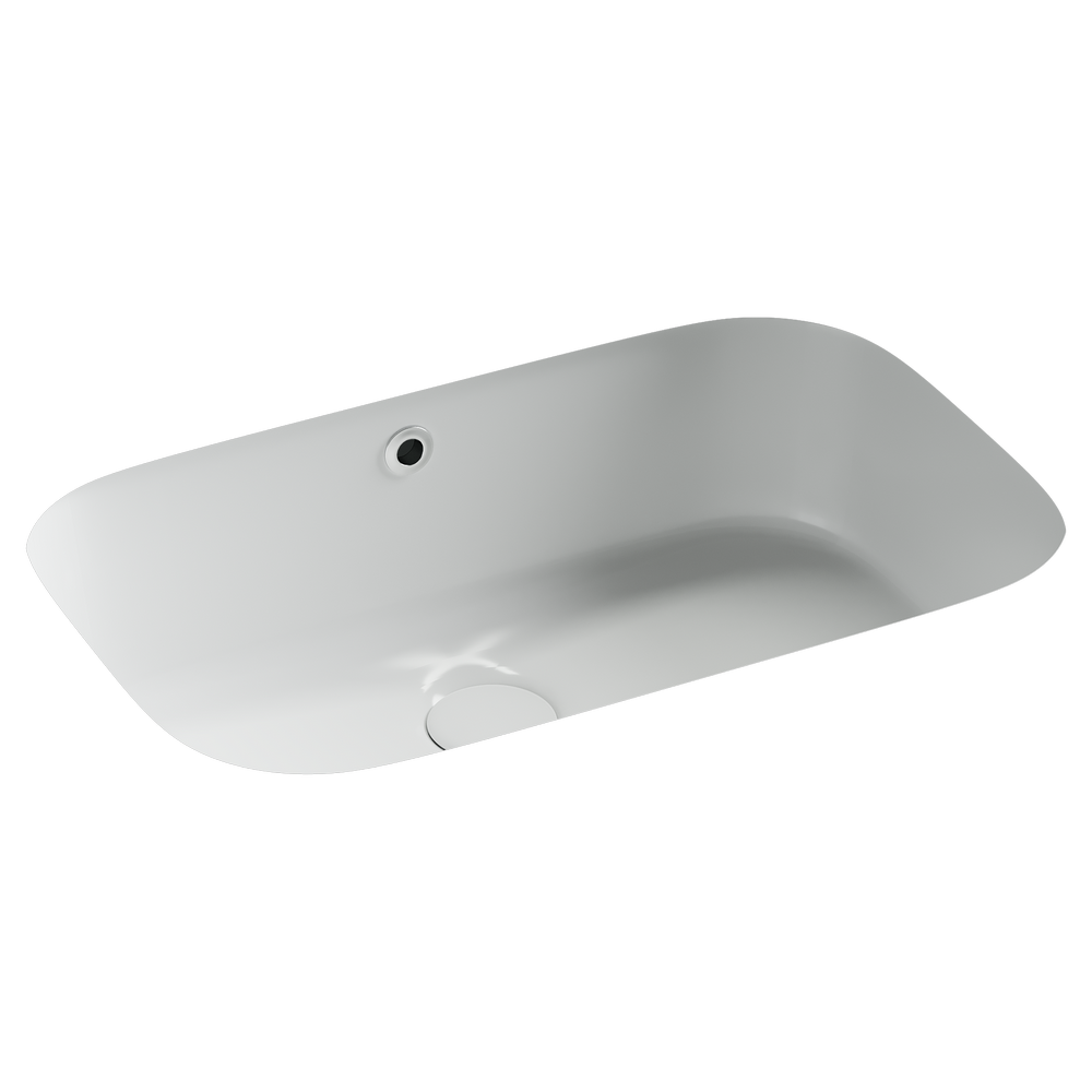 Раковина встраиваемая снизу Ceramicanova Era,  c отверстием слива - перелива, 570x395x195 мм, белый, арт.CN15006