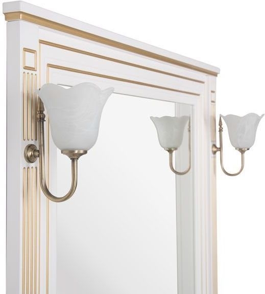 Мебель для ванной Aquanet Паола 90 белый/золото (литьевой мрамор) 00187844