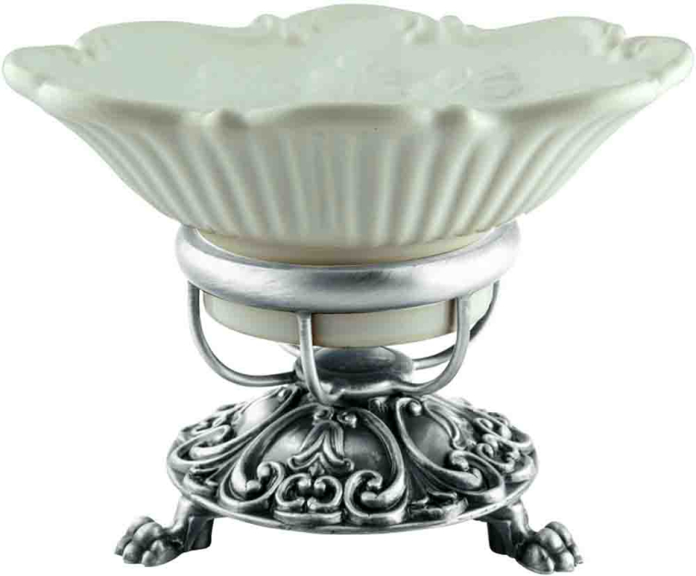 Mыльница настольная Migliore Elisabetta 17021 керамика/хром