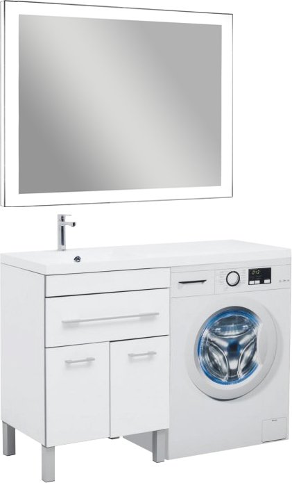 Комплект мебели Aquanet Верона 120 напольная, белая (182507+00239565+196645)