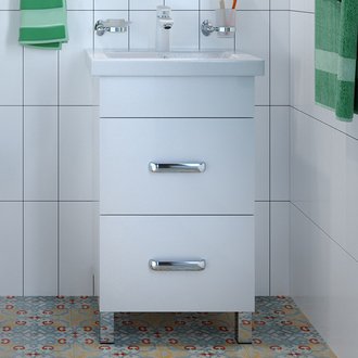 Тумба под раковину IDDIS New Custo 50 напольная белая (NCU50W0i95)