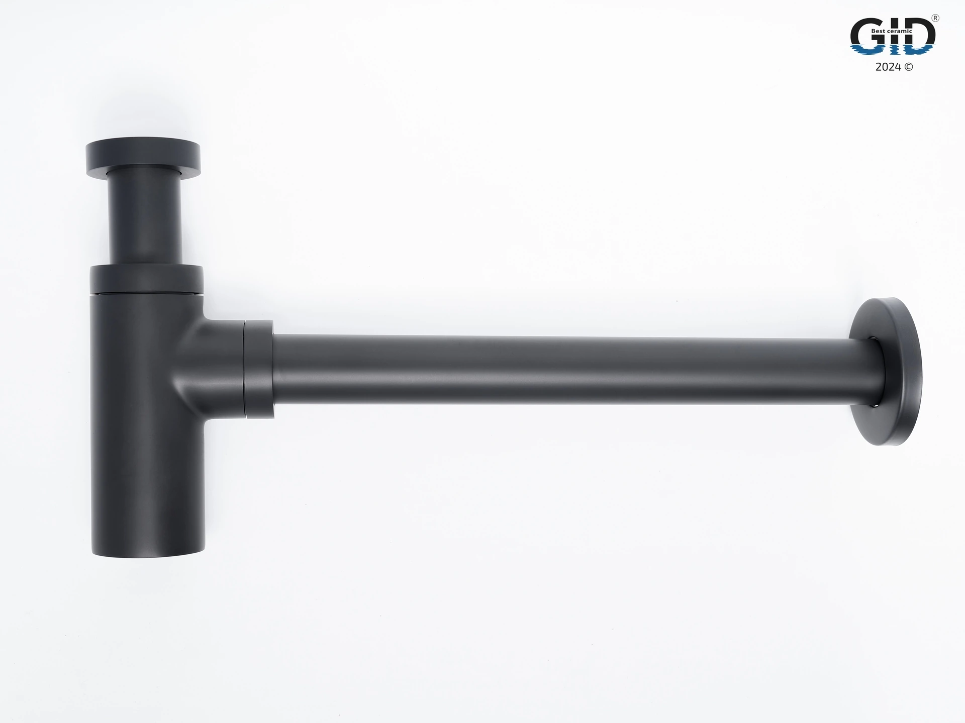 Сифон для раковины Gid G-74BL  75503S черный матовый