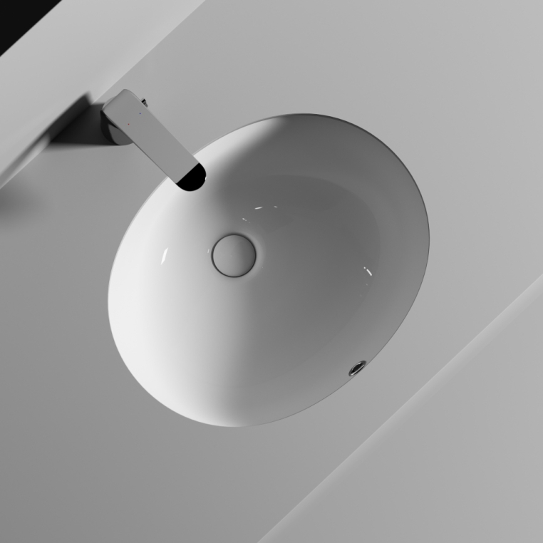 Раковина встраиваемая снизу под столешницу Ceramica Nova Element овальная CN6042