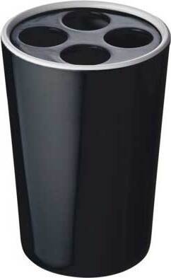 Стакан для зубных щеток Ridder Fashion черный 2001210