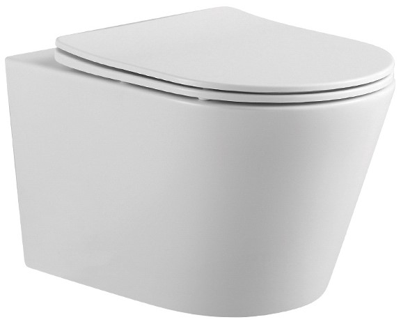 Подвесной унитаз Aquatek Вега с микролифтом, безободковый AQ1905-00