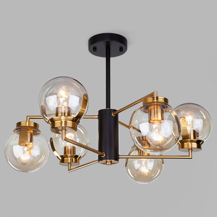 Люстра на штанге Eurosvet Creek 70118/6 черный