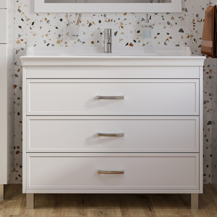 Тумба с раковиной Stworki Хальмстад 100 белая