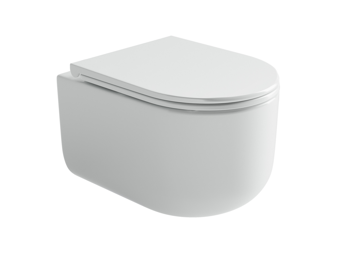Подвесной унитаз Ulma Rimless, глубокий смыв, с крепежом для полностью скрытого монтажа, ультратонким сидением и крышкой с функцией плавного закрытия