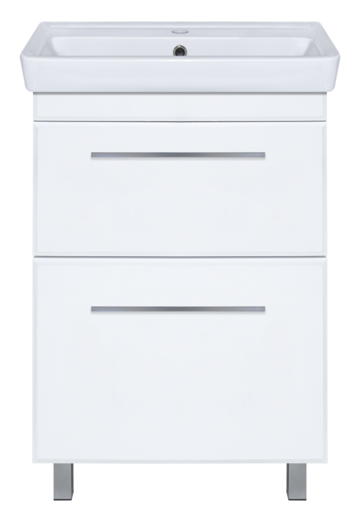 Тумба под раковину Misty Элен 60 с 2 ящ. белая