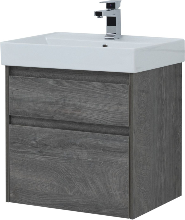 Тумба под раковину Aquanet Nova Lite 60 дуб рошелье (2 ящика) 00242577