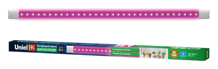 Лампа светодиодная Uniel G13 9Вт K LED-T8-9W/SPSB/G13/CL PLP30WH