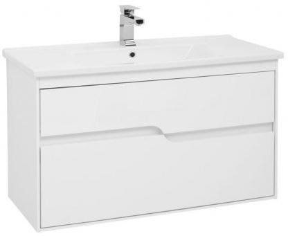 Тумба под раковину Aquanet Модена 100 см 00198489 белая