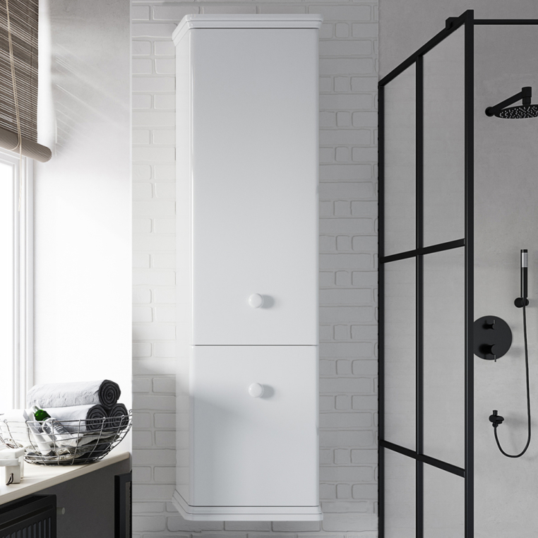 Шкаф-пенал Stworki Вестерос 130 белый (Вес.04.130/P/W)