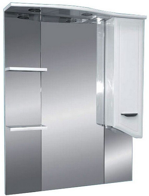 Зеркальный шкаф Misty Дрея 75 Э-Дре02075-01СвП