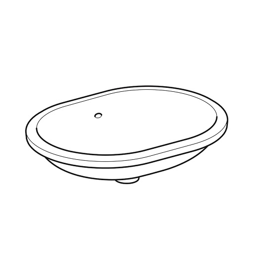Раковина встраиваемая Geberit VariForm 62.5x49 500.756.01.2