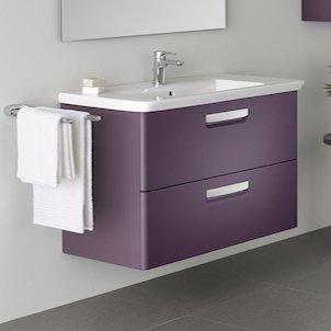 Тумба с раковиной Roca Gap 80 фиолетовая (Zru9302740+327470000)