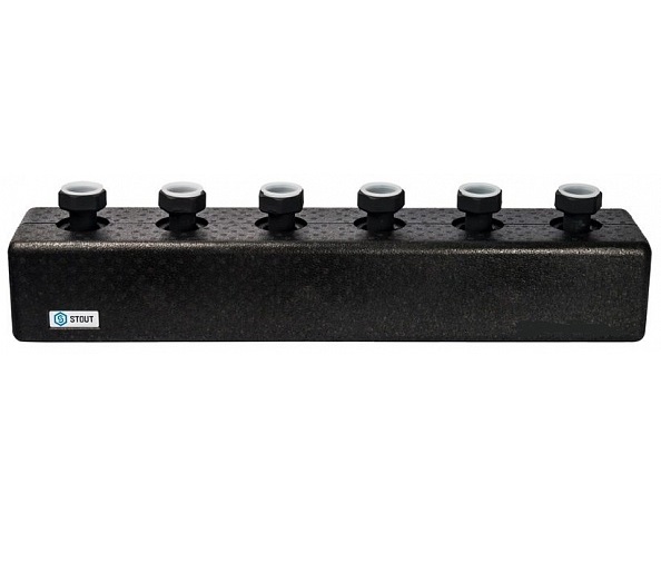 Коллектор Stout 1 на 3 отопительных контура  (18173)