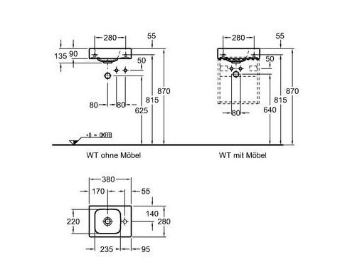 Раковина без перелива Geberit iCon XS 38х28 124736000